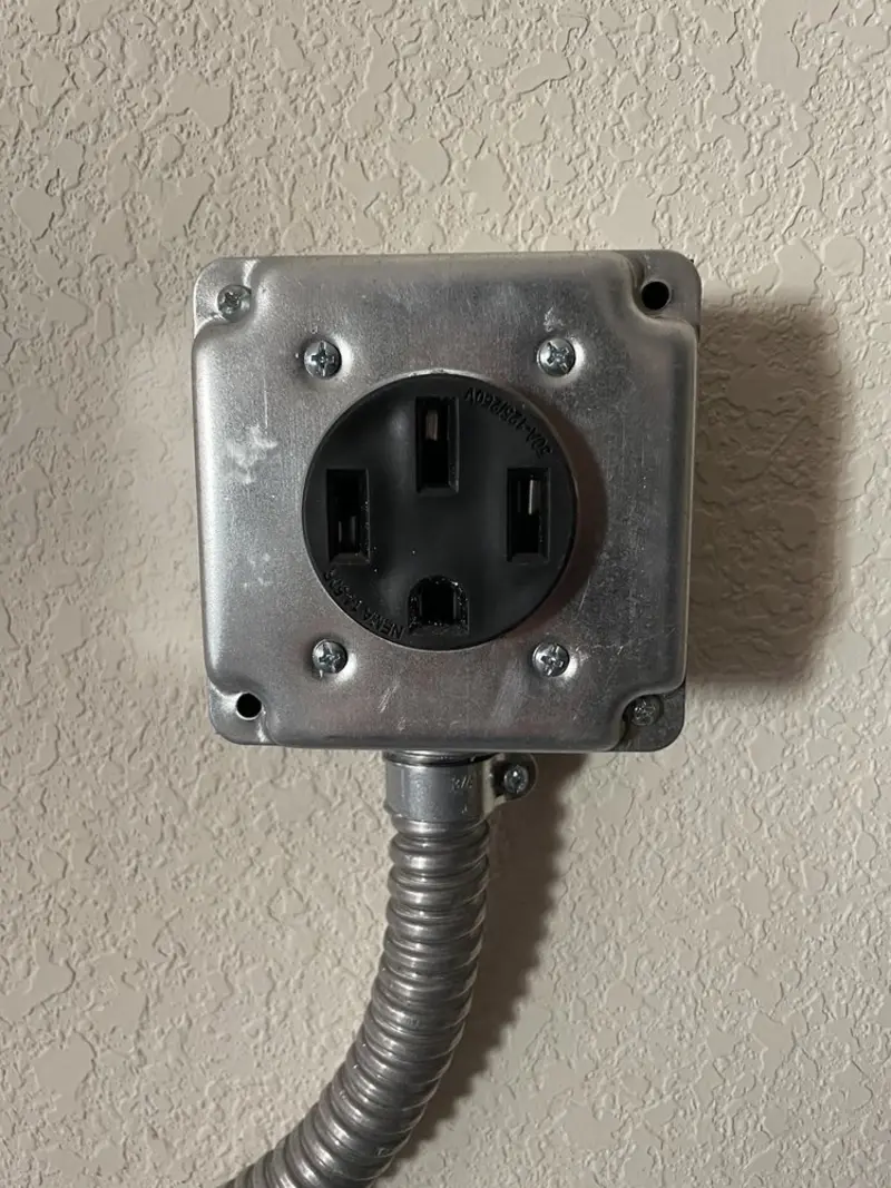 NEMA 14-50 outlet installed for Electrical Panel Upgrade in Jensen Beach